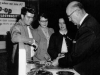 Mayor Anson Barber Helping a Member Try Her Key
