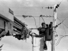 Lineman Tim Pudvah in the Bucket Repairing the Line in 1987 