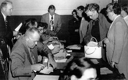 Registration at the 1955 Annual Meeting