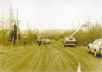 Line Change and Removal on Tower Road in Danville November 1987