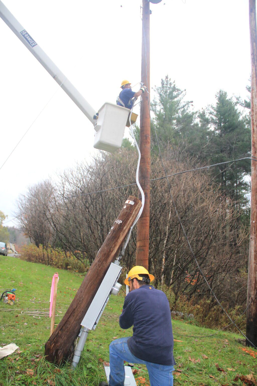 Who pays the cost of poles and wires Washington Electric Coop